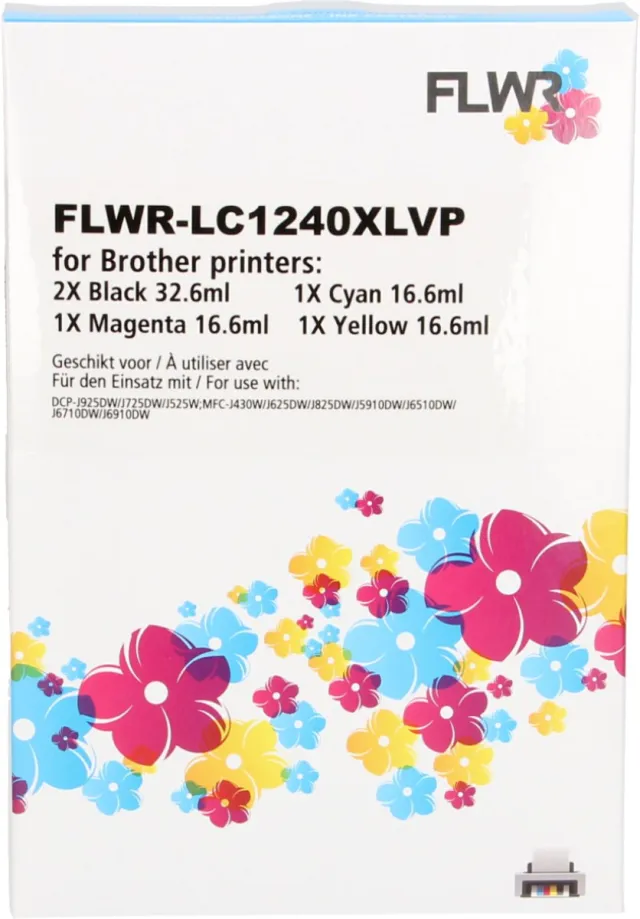 Brother FLWR - Cartridges / Brother LC-1240XL Multipack / zwart en kleur / Geschikt voor Brother Multicolor