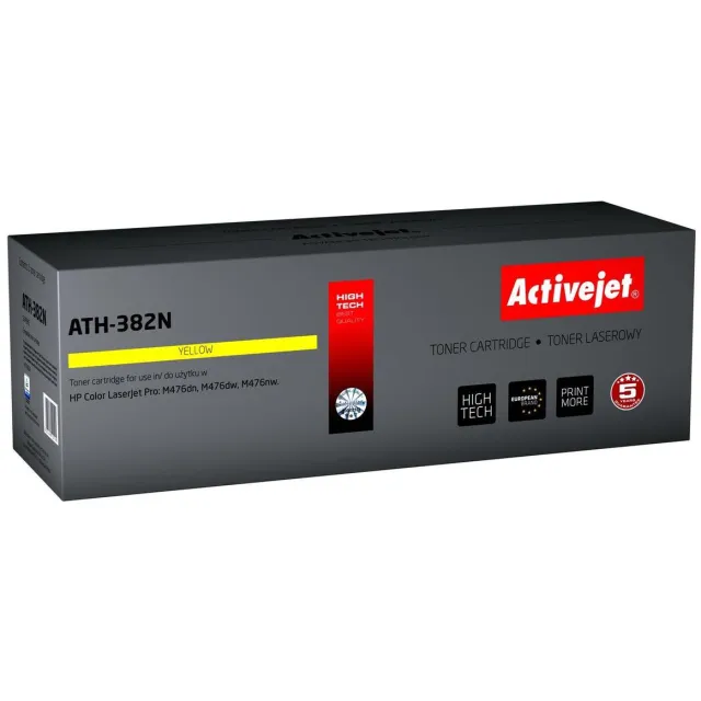 ActiveJet Toner Activejet ATH-382N (replacement HP 312A CF382A; Supreme; 2 700 pages; Yellow) Geel