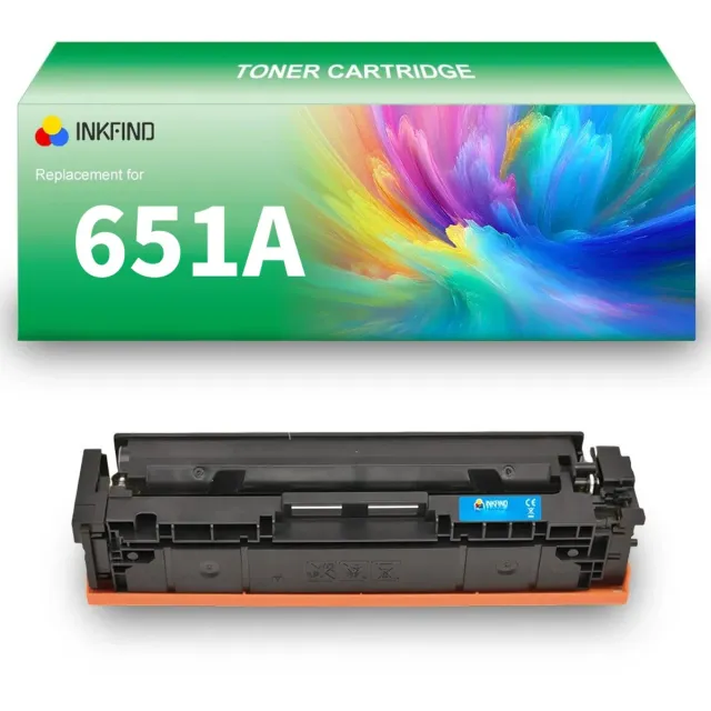 INKFIND 651A (CE341A) Cyaan tonercartridge compatibel met HP 651A (CE341A) Cyaan - 1-pack Cyan Cyaan x 1