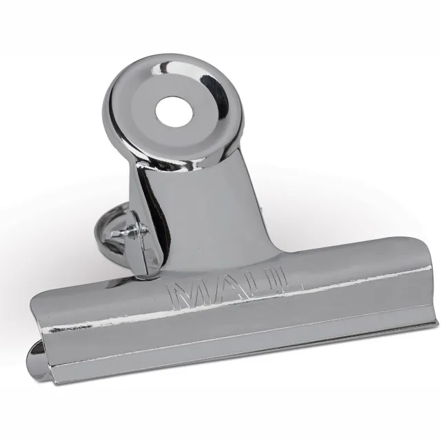 Maul papierklem bulldogclip 70mm blister 5 verchroomd