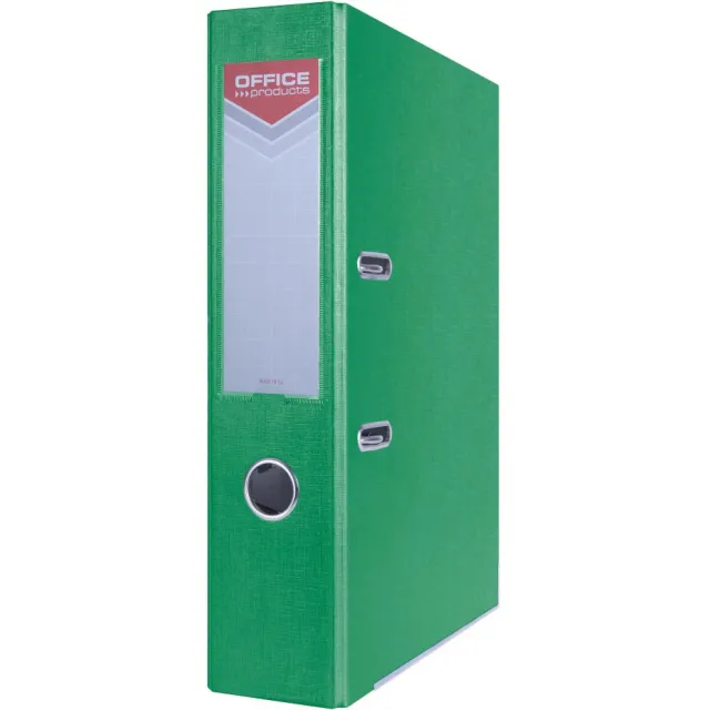 Office Products ordner, voor A4, uit karton, rug van 7,5 cm, groen grijs