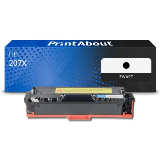 PrintAbout huismerk Toner 207X (W2210X) Zwart Hoge capaciteit geschikt voor HP