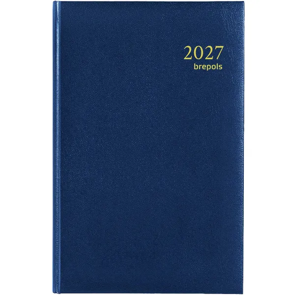 Brepols Agenda 2027 Brepols Saturnus Lima 7dagen/2pagina's blauw wit