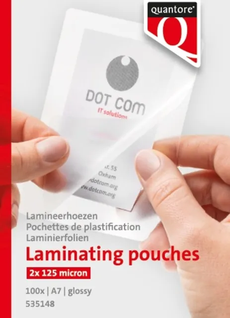 Quantore Lamineerhoes Quantore A7 2x125micron 100 stuks