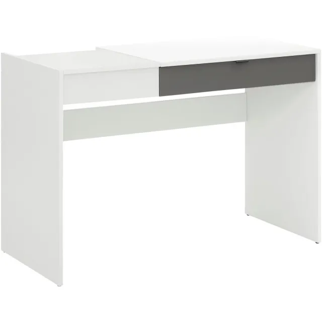 Notio Living Smart-Bureau - 1-lade 1-klep - Wit Houtlook