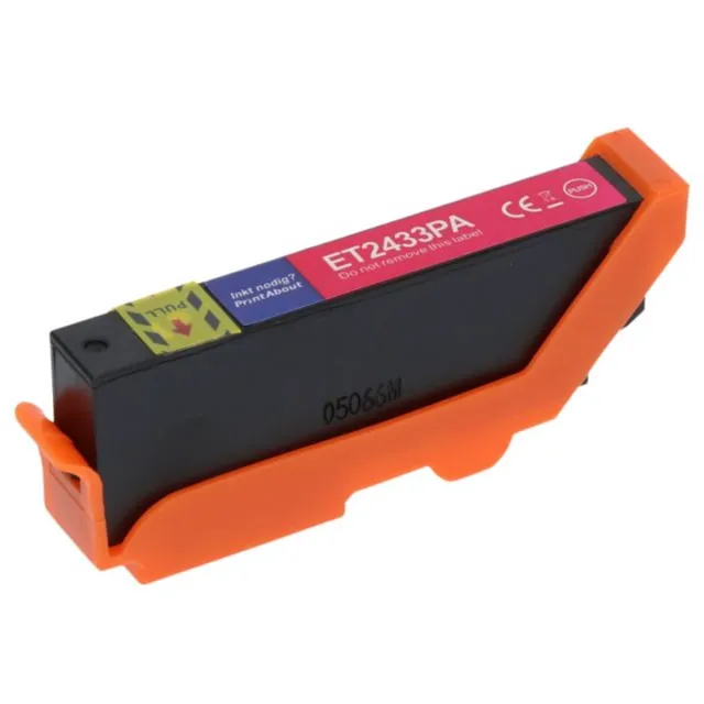 PrintAbout Huismerk Epson 24XL (C13T24334012) Inktcartridge Magenta Hoge capaciteit