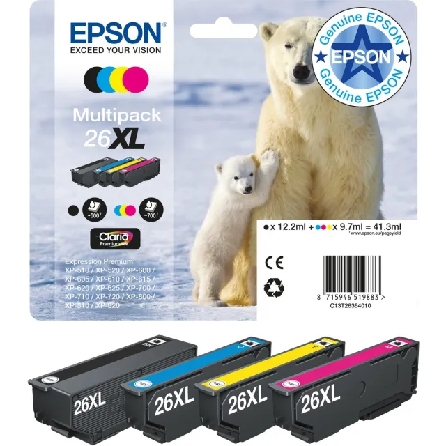 Epson 26XL - Inktcartridge / Multipack