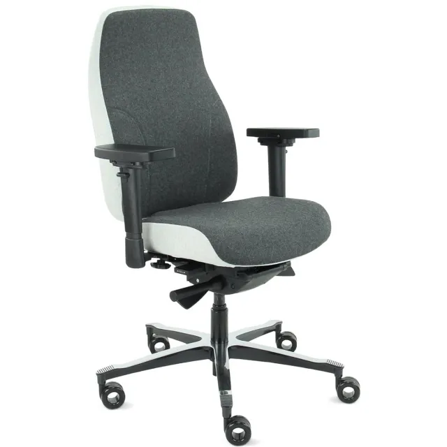 ABC Kantoormeubelen 06Z Elvio – High-End Ergonomische Stoel in Grijs