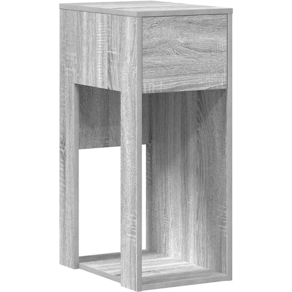 vidaXL Computertorenstandaard met lade 30x44x74 cm grijs sonoma eiken, foto 3