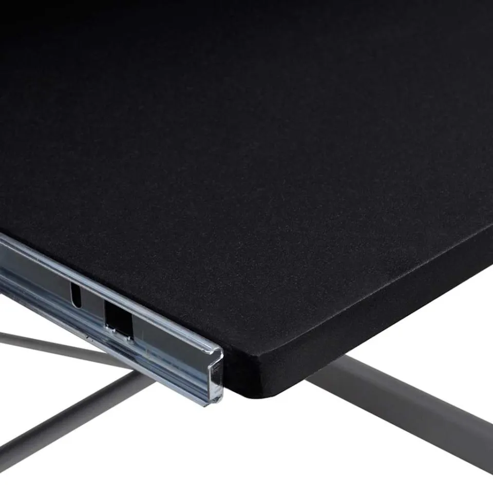 vidaXL Hoekbureau 132x112x99 cm bewerkt hout zwart, foto 4