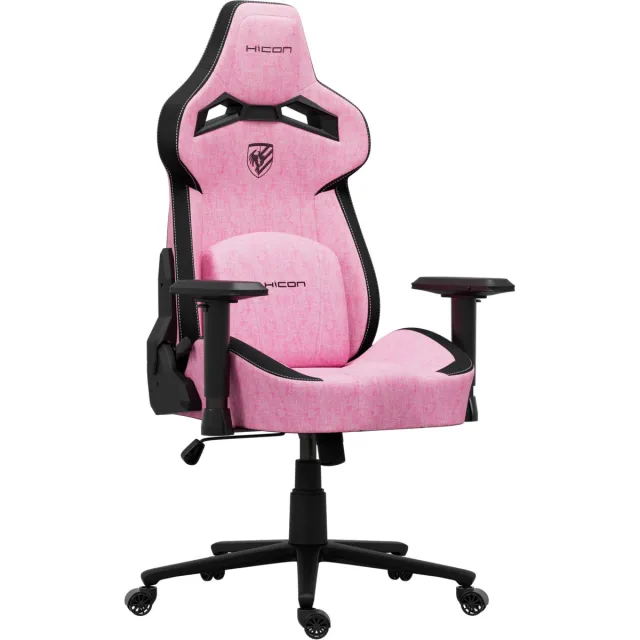 HICON Ergonomische Bureaustoel - Stoffen Bekleding - 3D Armleuningen - 200 kg - Hyper Serie - Striker - Roze STRIKER Roos