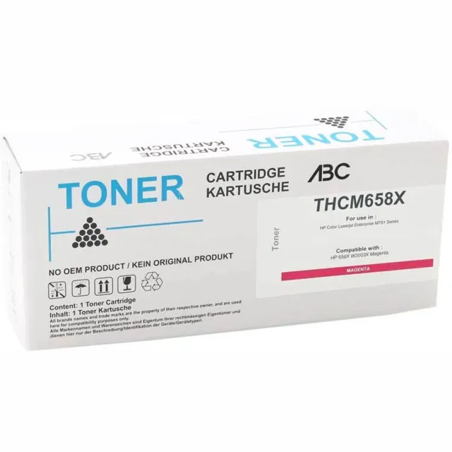 ABC huismerk toner geschikt voor HP 658X W2003X M751 magenta Magenta XXL