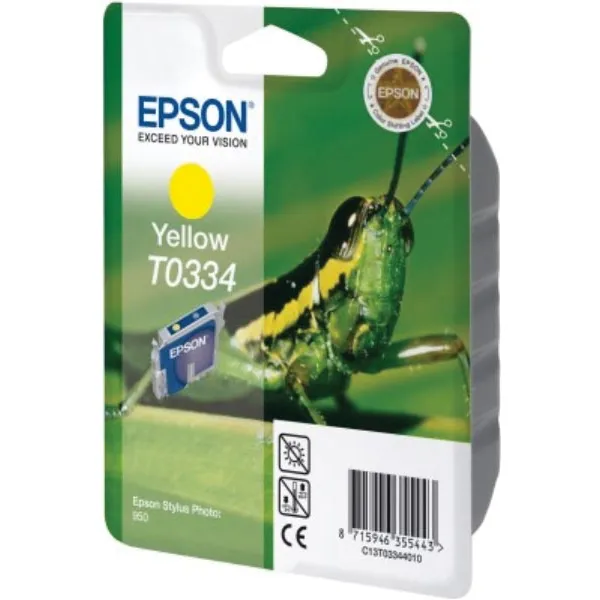 Epson inktcartridge geel t0334 - 440 pagina\'s - c13t03344010