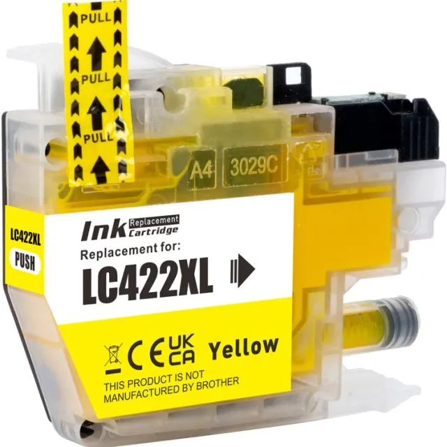 Inktkenners Inktcartridge Geschikt voor Brother LC-422XL - 1x Geel | Geschikt voor Brother MFC-J5340DW, MFC-J5345DW, MFC-J5740DW, MFC-J6540DW, MFC-J6940DW