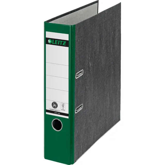 Leitz ordner, ft A4, rug van 8 cm, karton, groen blauw
