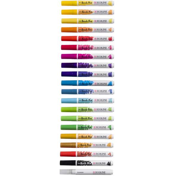 TALENS Brushpen Talens Ecoline set à 20 stuks landschap