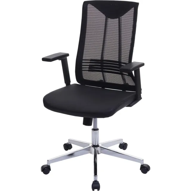 MCW Bureaustoel MCW-J53, bureaustoel bureaustoel, ergonomisch kunstleer ~ zwart