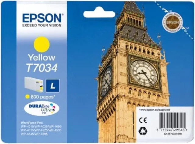 Epson T7034 - Inktcartridge / Geel