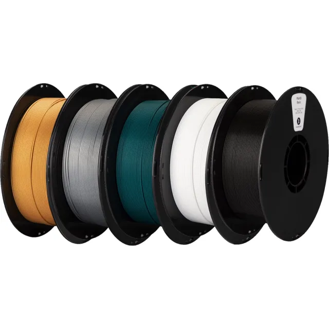kexcelled PLA - 3D Printer Filament - Combideal 5 x 1kg - 1.75mm - Goud, Zilver, Donkergroen, Wit, Zwart Goud+Zilver+Luchtblauw+Grijs+Zwart PLA K5 2,5kg