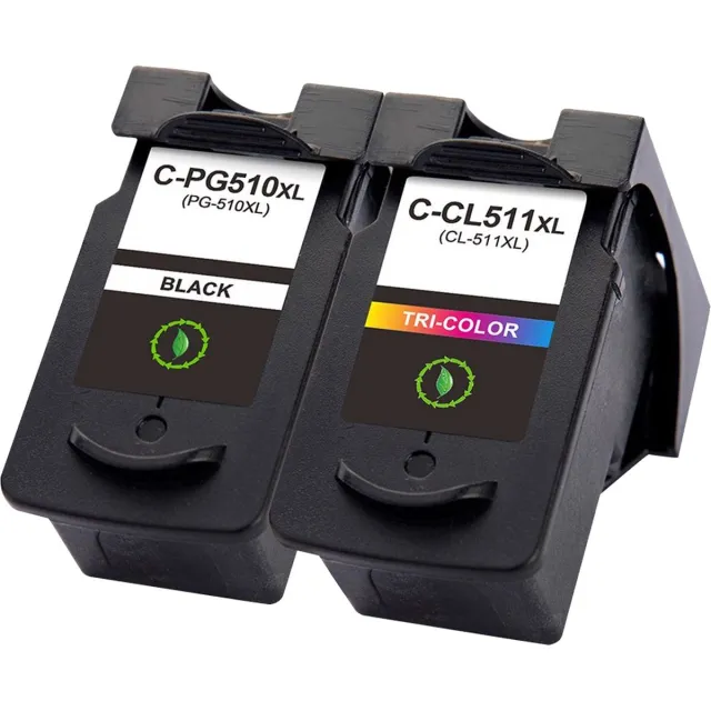 Inktkenners Inkt cartridges Geschikt voor Canon PG-510 / CL-511 | Multipack van 2 inktcartridges Geschikt voor Canon Pixma IP2700, MX330, MX340, MX350, MX360, MX420, MP230, MP235, MP240, MP250, MP252, MP260, MP270, MP272, MP280, MP282, MP480, MP490, MP492, MP495 Zwart 18ml