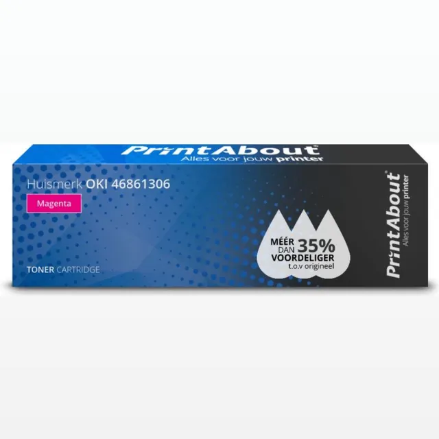 PrintAbout huismerk Toner 46861306 Magenta geschikt voor OKI