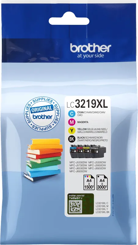 Brother LC-3219XL Cartridge 4-Pack Multikleur