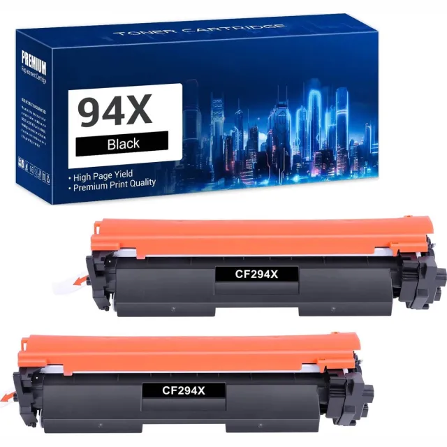 WeCare 2-pack | Geschikt voor HP 94X / CF-294X Toner cartridge Zwart - Geschikt voor HP LaserJet Pro M118DW - M148FDW 2x Zwart