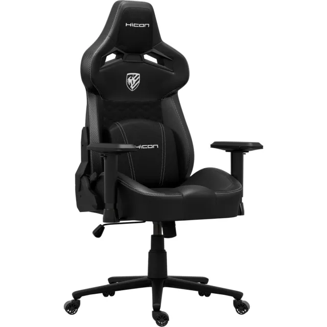HICON Hyper Serie - Eclipse Bureaustoel Stof – Ergonomische Bureaustoel voor Volwassenen – Luxe Comfort en Ademende Stof – Zwart ECLIPSE Zwart