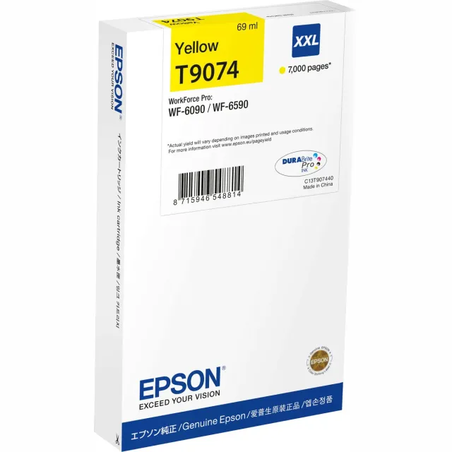 Epson T9074XXL - Inktcartridge / Geel