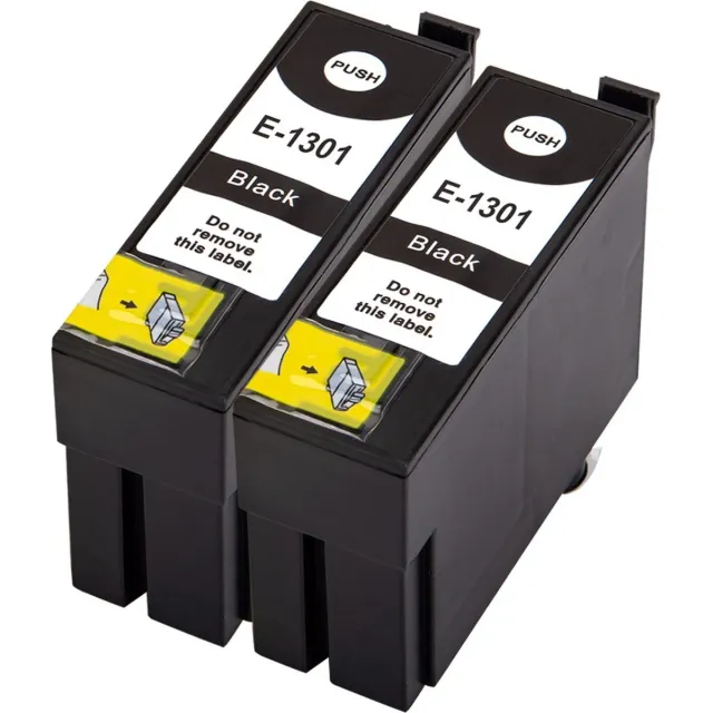 Inktkenners Inktcartridges Geschikt voor T1306/T1301-1304 | Multipack van 2x Zwart Geschikt voor Epson WorkForce WF-3520DWF - 3540DTWF - Stylus SX525WD - SX535WD - Stylus Office BX320FW - BX525WD - BX625FWD - BX635FWD