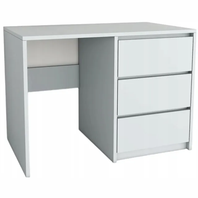 Fernika Serie - Moderne Bureau - 96,2 cm - 3 Laden - Zonder handgrepen Lichtgrijs