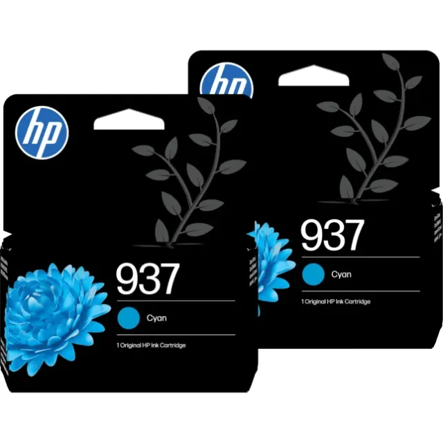 Hp 937 Cartridge Cyaan (2 stuks)