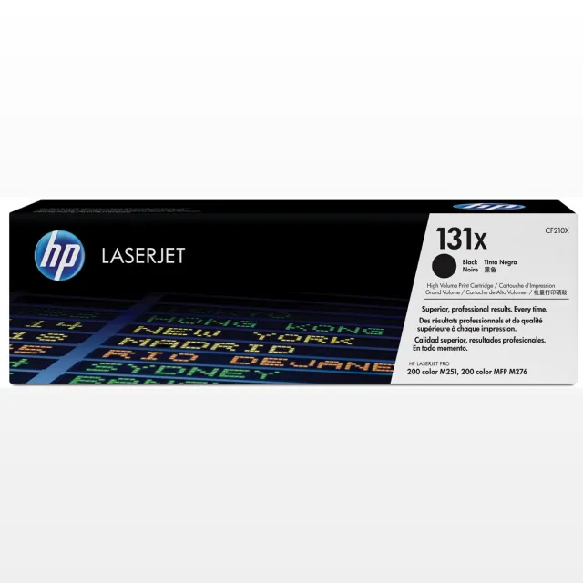 Hp toner 131X, 2 400 pagina's, OEM CF210X, zwart
