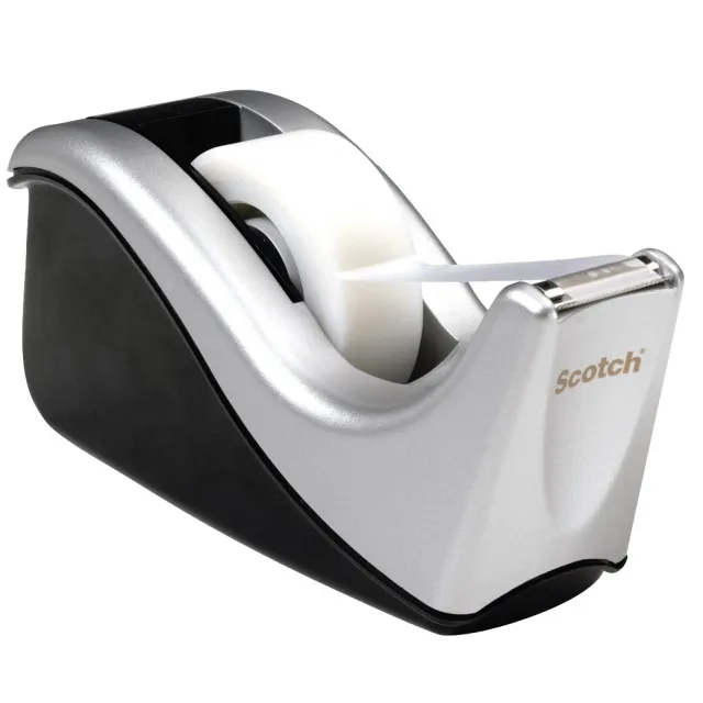 Scotch plakbandafroller Silver zwart