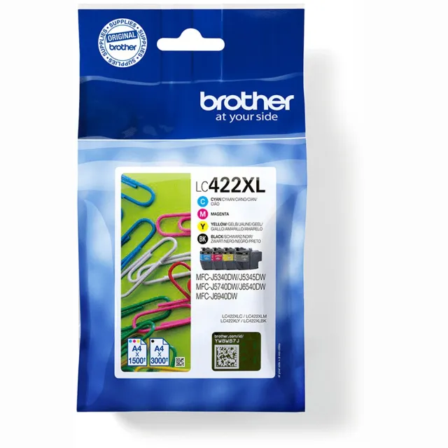 Brother LC-422XLVAL inktcartridge voordeelverpakking zwart