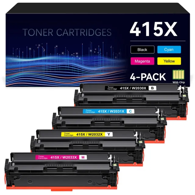 WeCare 4-pack | Geschikt voor HP 415 / HP 415X Toner cartridges - Geschikt voor HP Color LaserJet Pro MFP M454DN - M454DW - M454NW - M479DN - M479DW - M479FDW Multipack 4 Toner cartridges