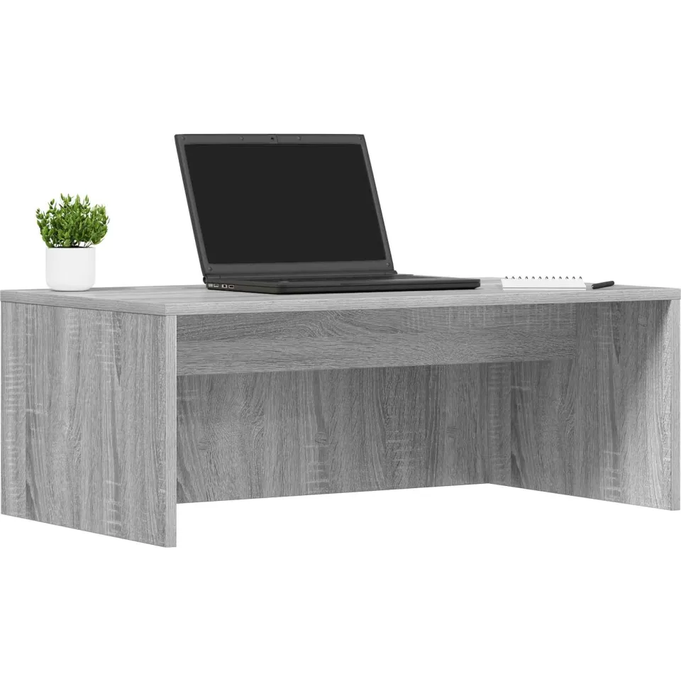 vidaXL Wandbureau Grijs Sonoma 80 x 45 x 30 cm Bewerkt hout, foto 3