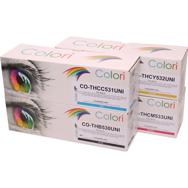 Colori Set 4x Colori huismerk toner geschikt voor Canon 718 voor Canon I-Sensys LBP-7200 LBP-7200c LBP-7200cdn LBP-7200cn LBP-7210cdn LBP-7660cdn LBP-7680cdn LBP-7680cx MF-724cdw MF-726cdw MF-728cdw MF Set 4 kleuren