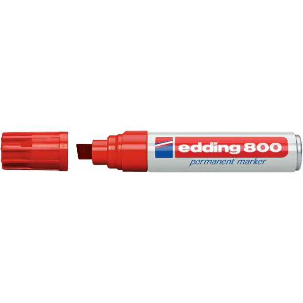 Viltstift edding 800 schuin 4-12mm rood