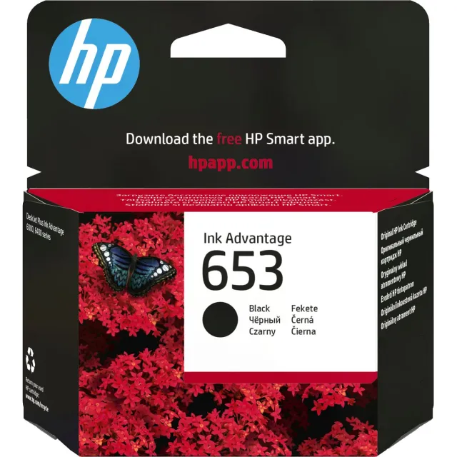 HP 653 originele Advantage zwarte inktcartridge