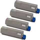Oki Huismerk OKI C610 (44315305-44315308) Toners Multipack (zwart + 3 kleuren)