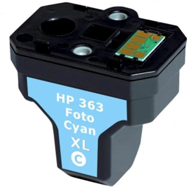 InktDL Huismerk geschikt voor HP 363XL Inktcartridge Licht Cyaan - Geschikt voor Photosmart 3210 - 3310 - C5180 - C6180 - C6280 - C7280 - C8180 - D7160 - D7463 - C8774EE