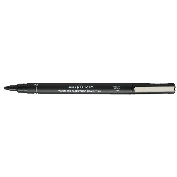 Uni-ball Fineliner Uni-ball Pin 0.1mm zwart