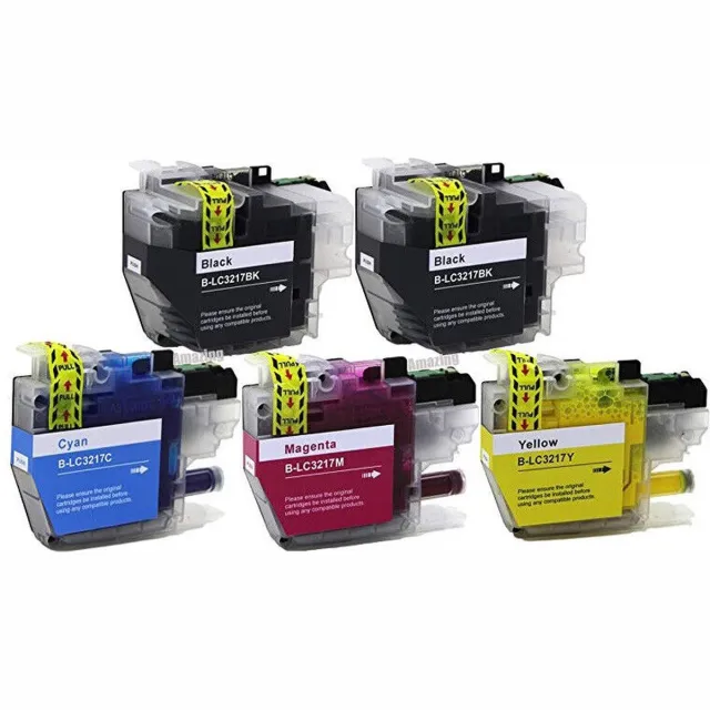 Inktkenners Inktcartridges Geschikt voor Brother LC3217XL | Multipack van 5 stuks Geschikt voor Brother MFC-J5330 DW - J5730DW - J5930DW - J6530DW - J6535DW - J6930DW - J6935DW