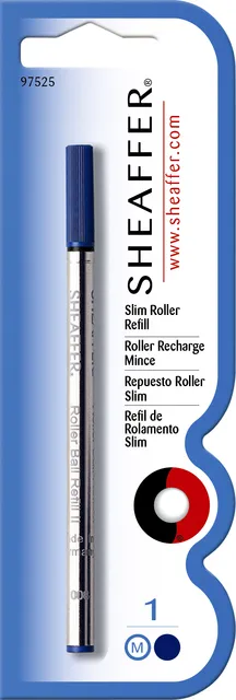 Sheaffer Rollerpenvulling Sheaffer slim medium blauw blister à 1 stuk