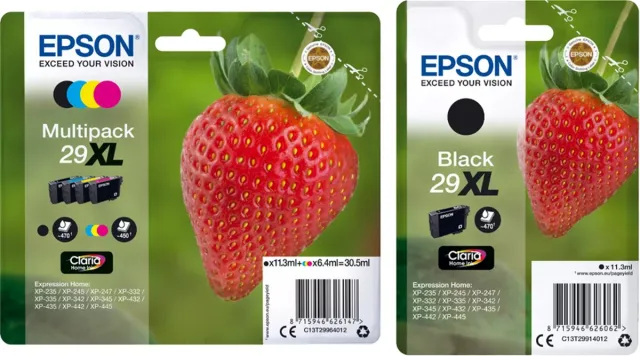 Epson 29XL - Inktcartridge - Multipak + Zwart Zwart 2x