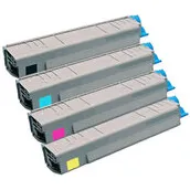 Oki Huismerk OKI C801/C821 (44643001-44643004) Toners Multipack (zwart + 3 kleuren)