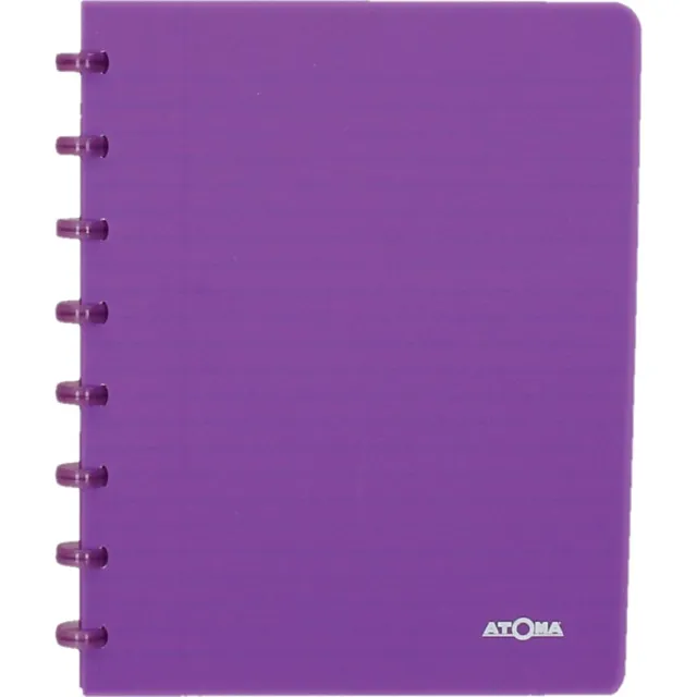Atoma Trendy schrift, ft A5, 144 bladzijden, commercieel geruit, transparant paars