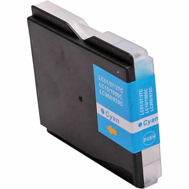 ABC huismerk inkt cartridge geschikt voor Brother LC-970C LC-1000C cyan voor Brother DCP130C DCP330C DCP330CN DCP330 Series DCP350C DCP350CJ DCP350 DCP353C DCP357C DCP520 DCP525C DCP525CJ DCP530CJ