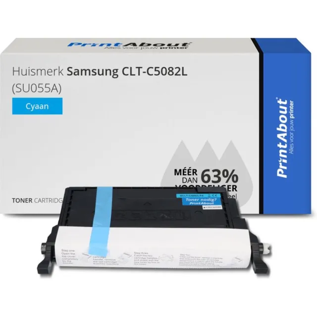 PrintAbout CLT-C5082L toner cyaan compatible voor Samsung